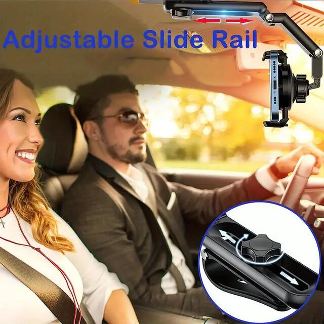 Car Mobile Phone Holder Sun Visor Navigation Car Support Frame Universal Direct-View Car Multi-Function Mobile Phone Holder detail 8
