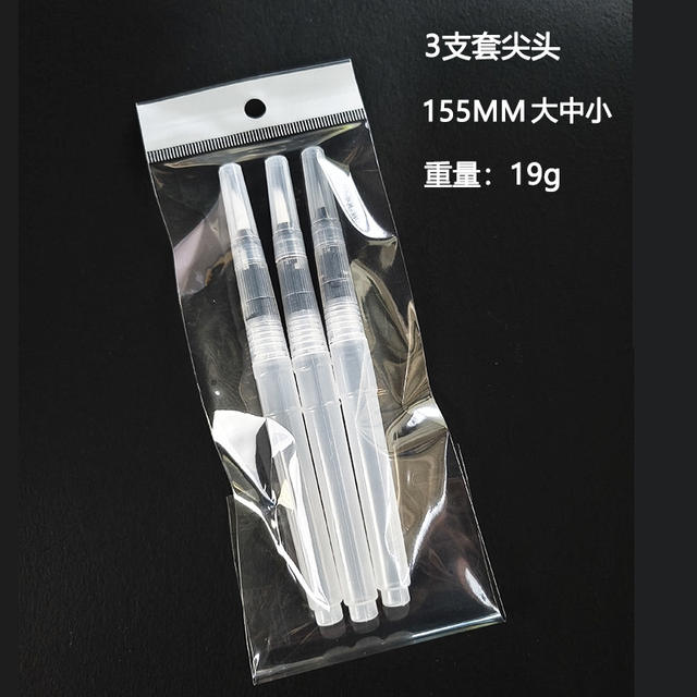 Solid watercolor fountain pen water painting brush pointed flat head pen water storage pen water soluble color lead painting pen detail 5