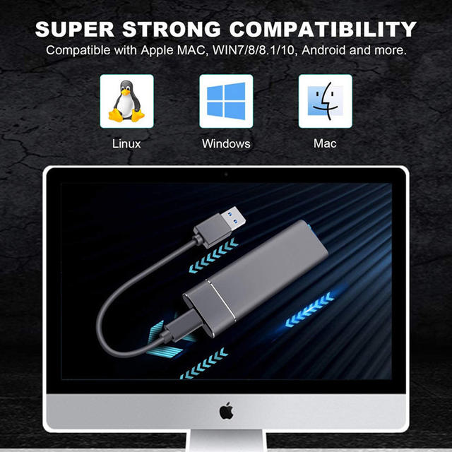 Foreign Trade Cross-Border Ssd High-Capacity Portable Solid State Drive 20Tb 32Tb 64Tb Large Capacity Portable Solid State Drive detail 6