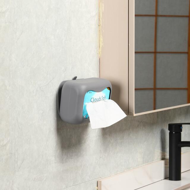 Suction Cup Tissue Box Silicone Creative Bedroom Coffee Table Adsorption Napkin Storage Box Living Room Car Soft Paper Box detail 3