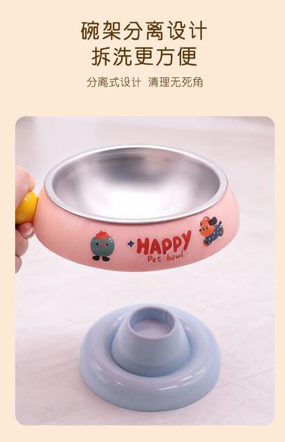 Stainless Steel Cat Bowl, Dog Bowl, Cat Feeding Bowl, Cat Food Bowl, Anti-Tip Cat and Dog Bowl, Pet Supplies, Pet Bowl detail 6