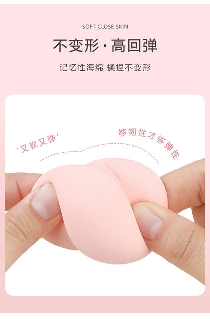 Factory Direct beauty Egg gourd powder puff water drop powder puff makeup egg makeup egg oblique cut sponge powder puff detail 6