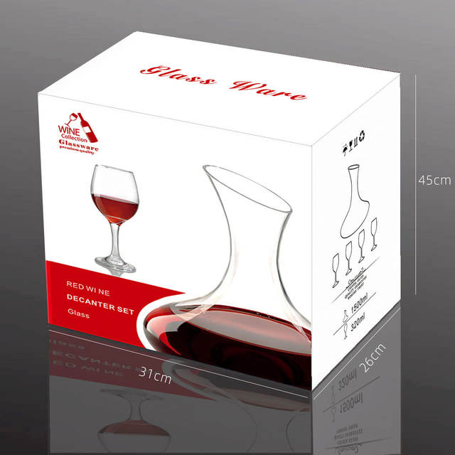 Glass Wine Dispenser, Crystal Cup, Wine Set, Decanter, Goblet Gift Box, Accessible Luxury Red Wine Glass, High-End Set detail 3