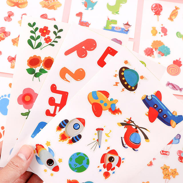 Kindergarten Growth Manual Decorative Stickers Children's File Footprint Baby Growth Memorial Album Making Materials detail 3