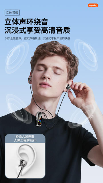 Cross-Border Popular Clip-On Bluetooth Earphones with High Sound Quality, Long Battery Life, Noise Reduction, Ultra-Clear Calls, and Wireless Sports Earphones detail 11