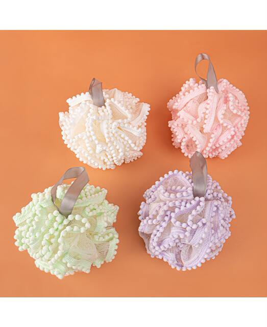 Large Bath Ball Foaming Scrubber, Bath Towel, Bath Flower Ball That Doesn'T Fall Apart, Household Bathroom Supplies, Bath Ball That Can Be Hung, Suitable for Women detail 11