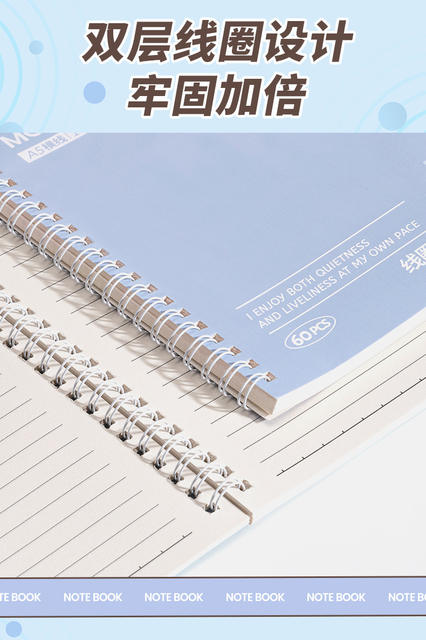 Kaba Bear B5 Spiral Notebook Thickened Notebook for Elementary Students Lined Notepad Cartoon Loose-Leaf Diary Notebook detail 5