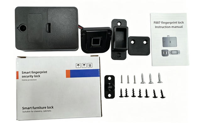 Carefully Selected Smart Fingerprint Drawer Locks File Table Cabinet Locks Home Bedside Locker Password Lock Office Cabinet Locks detail 1