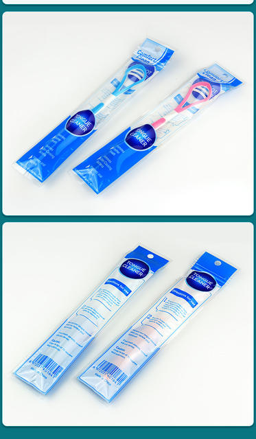 Cross-Border Spot Wholesale Tongue Brush Tongue Scraper Tongue Coating Cleaner Oral Odor Cleaning Double-Sided Tongue Scraper detail 11
