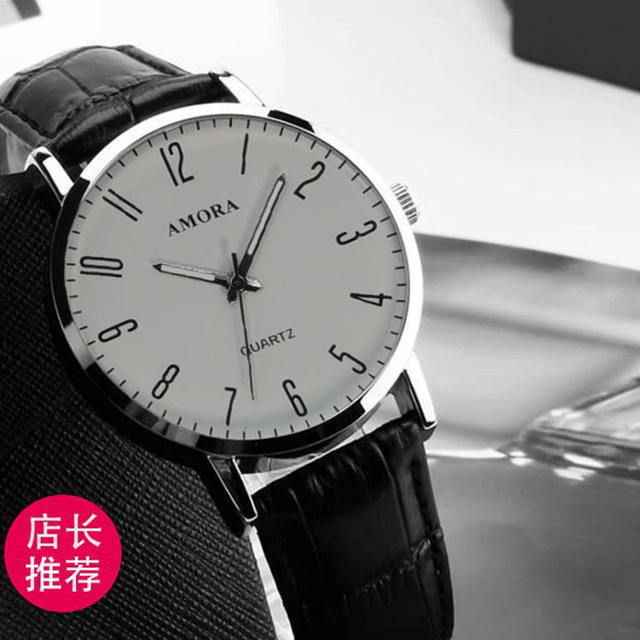 Xiangshiman AMROA in stock wholesale watch men's automatic non-waterproof middle-aged Korean quartz non-mechanical watch detail 3