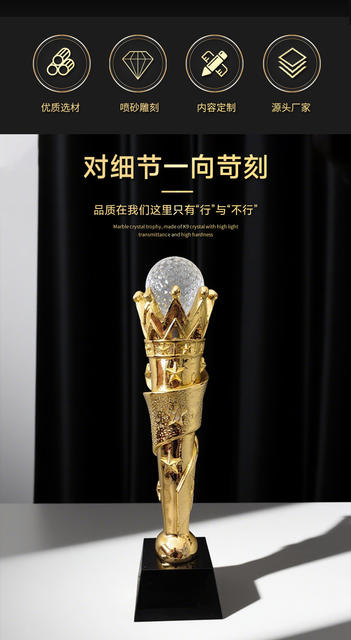 Cross-Border Award Pickleball Crystal Trophy Pickleball Crystal Trophy Medal Sports Pickleball Competition Cup detail 2