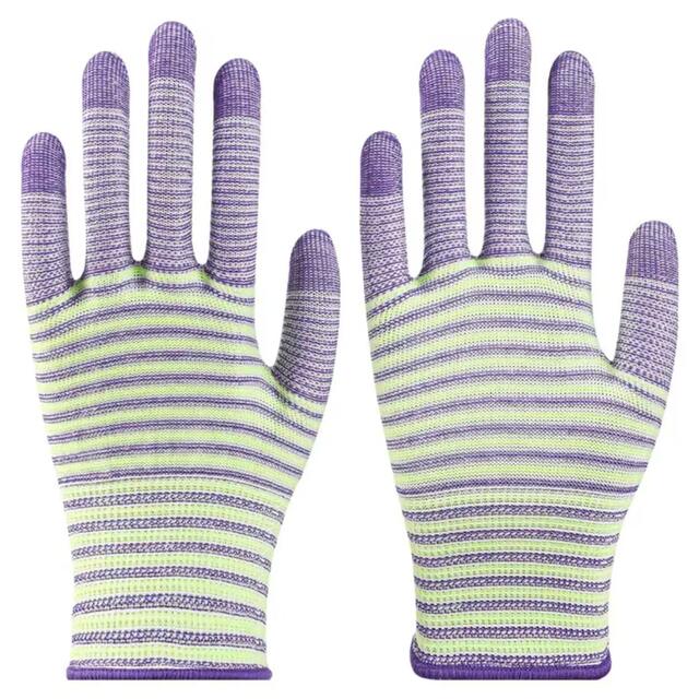 Zebra pattern nylon labor gloves light breathable wear-resistant line gloves light industrial hand protection manufacturers wholesale detail 7