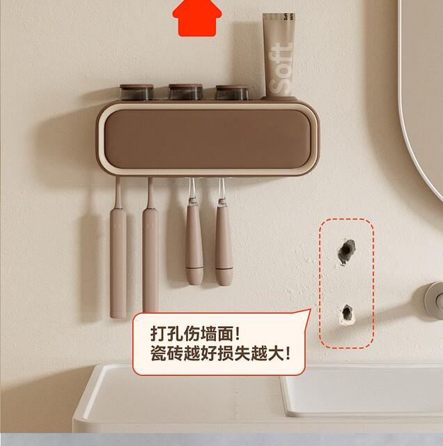 No Punching Hook Fixed Strong Multi-Functional Household Thickeneded Patch Acrylic Buckle Traceless Sticker Storage Rack detail 5