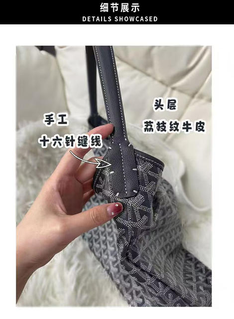 Dog tooth hobo underarm bag single shoulder high version tote bag printed large capacity shopping bag tote bag detail 8