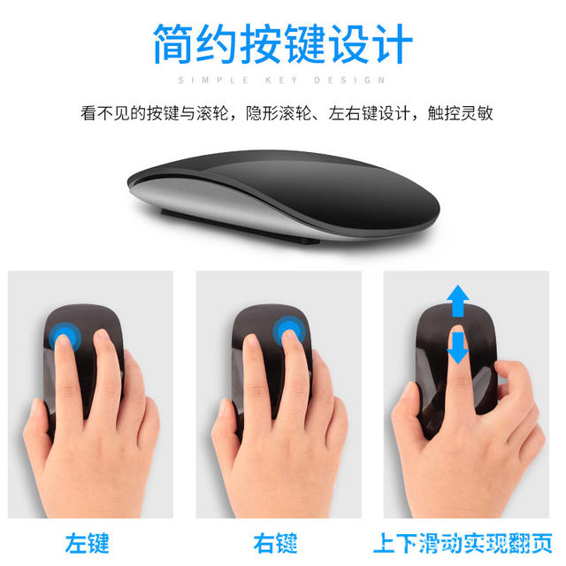in stock Miao Control Bluetooth Mouse Suitable for Mac Laptop Tablet Quiet Office Mouse Rechargeable Wireless detail 5
