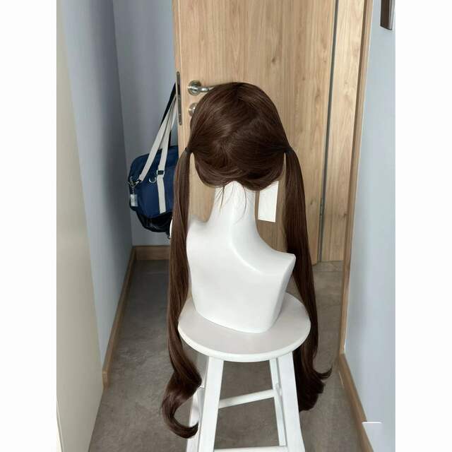 Xuchang Wig Full Head Cover Long Black Long Straight Curly Hair Full Head 85cm Natural jk Less lolita Full Head Cover Style detail 8