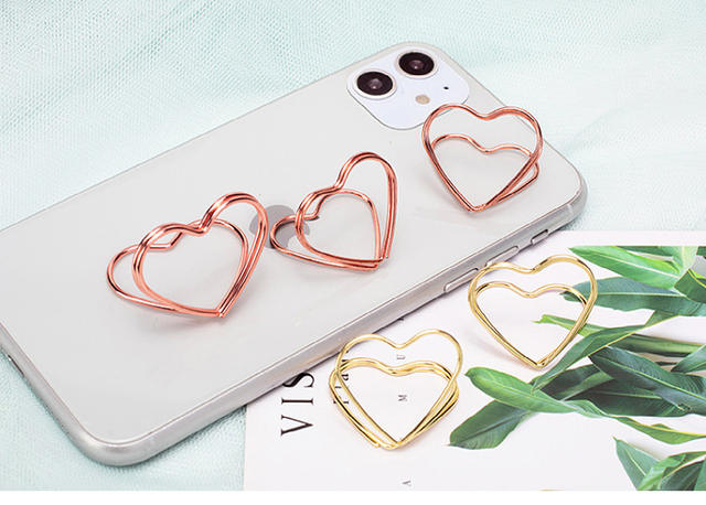 In-Stock Double-Layer Heart-Shaped Note Holder, Triangular Business Card Holder, Desktop Message Holder, Heart-Shaped Label Holder, Hotel Table Card Holder detail 7