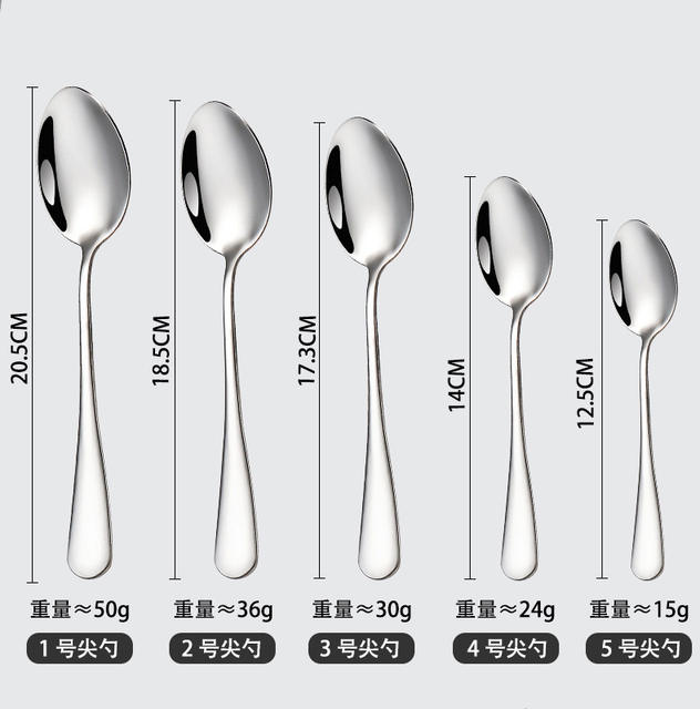 Cross-Border 1010 Stainless Steel Tableware Western Steak Knife, Fork and Spoon Set Hotel High-End Dessert Coffee Spoon and Fork detail 9