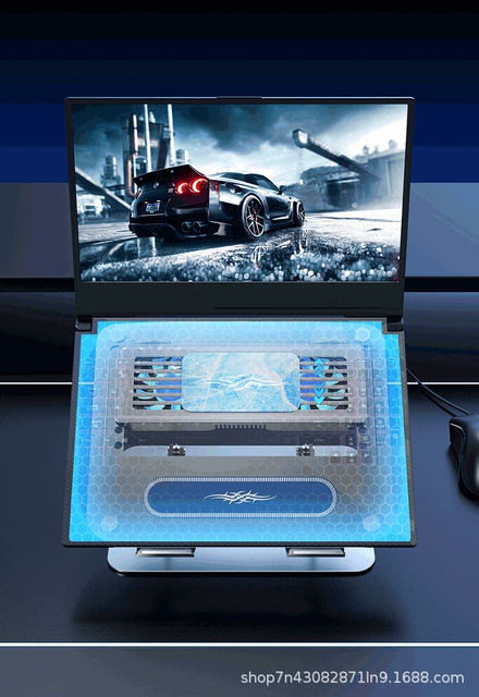 Tablet Notebook Universal Rotating Radiator Semiconductor Refrigeration Computer Bracket Game Ben Ice Porcelain Cooling detail 8