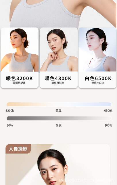 Special Lighting Lamp for Live Streaming, Background Lighting for Streamers, Portrait Lighting, Divine Girl Spotlight, Contour Lighting detail 6