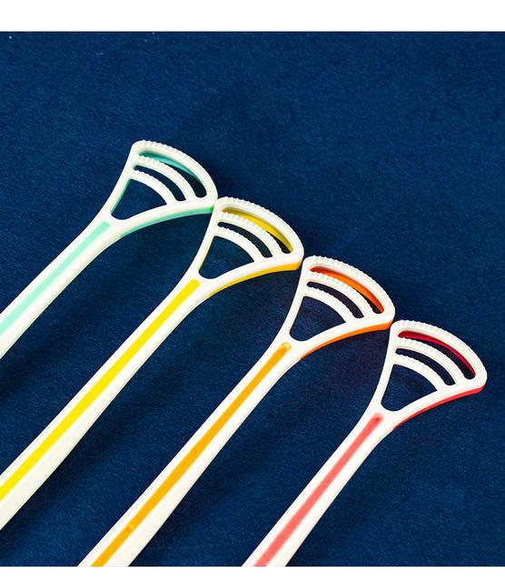 Youjie tongue care scraper tongue coating cleaner tongue scraper remove bad breath oral care independent pack tongue brush detail 7