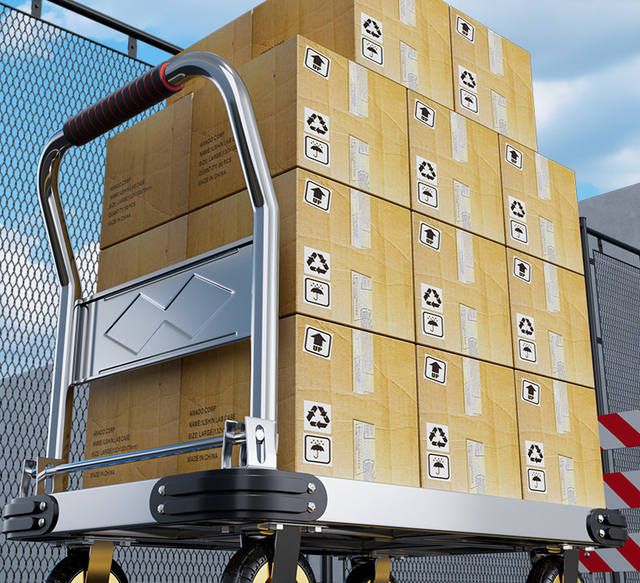 Steel Plate Trolley, Handcart, Moving Cart, Household, Movable, Foldable, Portable, Collapsible Handcart detail 5