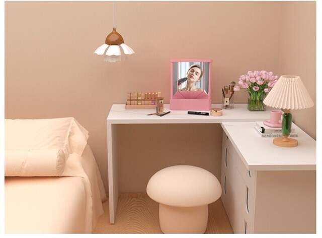 No Mirror, No Reversal, Real Mirror, Non-Mirror Image, Left and Right, No Reversation Mirror, Right Angle, Forward to High-Definition Makeup Mirror detail 12