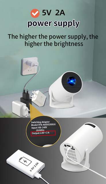 Cross-Border Hy200 Projector 1080P High-Definition 4K Smart Home Portable Mini Hy200 Projector detail 10