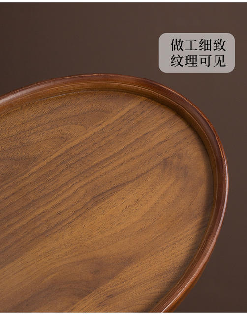 Environmentally Friendly Tea Snack Storage Tray, Dry Bubble Table, Chinese Tea Cup Tray, Afternoon Fruit Tray, Household Bamboo Tray detail 11
