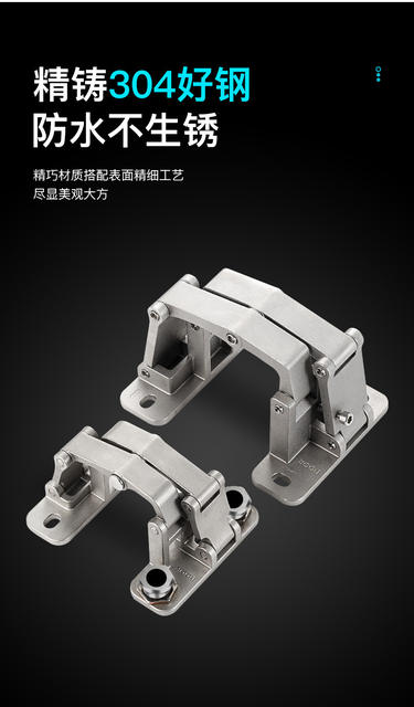 Stone Door Hinges, Invisible Door Stainless Steel Heavy-Duty Hinges, Shaft Door Hinges, Heavy-Duty Tile Hinges, Concealed Two-Dimensional Hinges detail 3