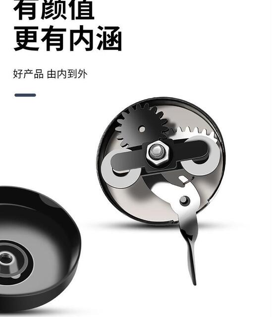 Bicycle Horn Solid Color Black Iron Bell Strong and Durable Mountain Bike Folding Bike Accessories Equipment with Loud Sound detail 6