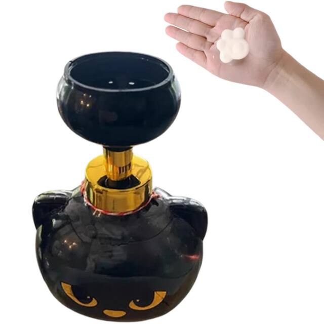 Cross-Border New Product Tk New Product Black Cat Claw Shape Cute Cartoon Shape Foam Soap Squeeze Dispenser for Home Use detail 5