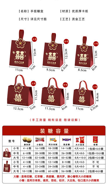 2026 New Style Wedding Candy Boxes, High-End Niche Wedding Candy Gift Boxes, Packaging Boxes, Wedding Candy Bags Wholesale detail 2