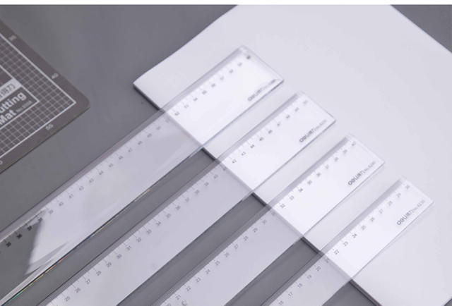 Deli 6240 Ruler 20/30/40/50/60cm Student Drawing Transparent Scale Plastic Ruler Stationery detail 12