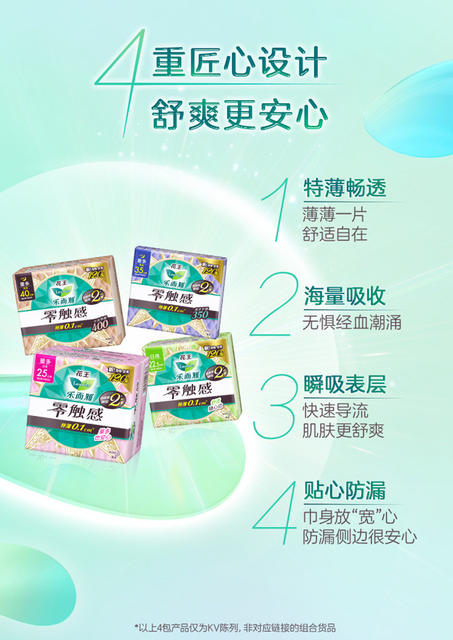 Leroy Sanitary Napkins, Kao Sanitary Napkins, Zero-Touch Ultra-Instant Absorbent Napkins, Good Night Pants, Pads, One Box Wholesale detail 2