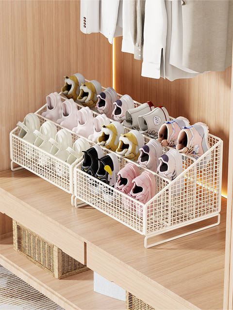 Multi-Layer Shoe Storage Rack for Children's Shoes in the Cabinet, Small Shoe Rack for Home Use in the Wardrobe, Layered Storage Rack for Baby Shoes detail 2