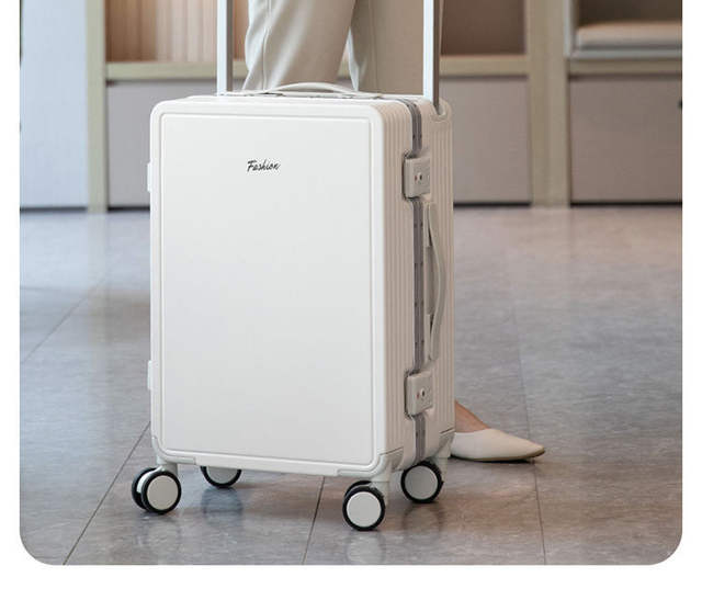 Wide Trolley Suitcase New Aluminum Frame Trolley Case Password Box Large Capacity Silent Multi-Functional Universal Wheel Suitcase detail 9