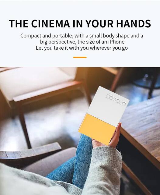 Cross-Border Hot-Selling Vs Yg300 Projector, Wired Screen Mirroring for Mobile Phones, Wireless Entertainment for Children, Home-Use Mobile Projector detail 6