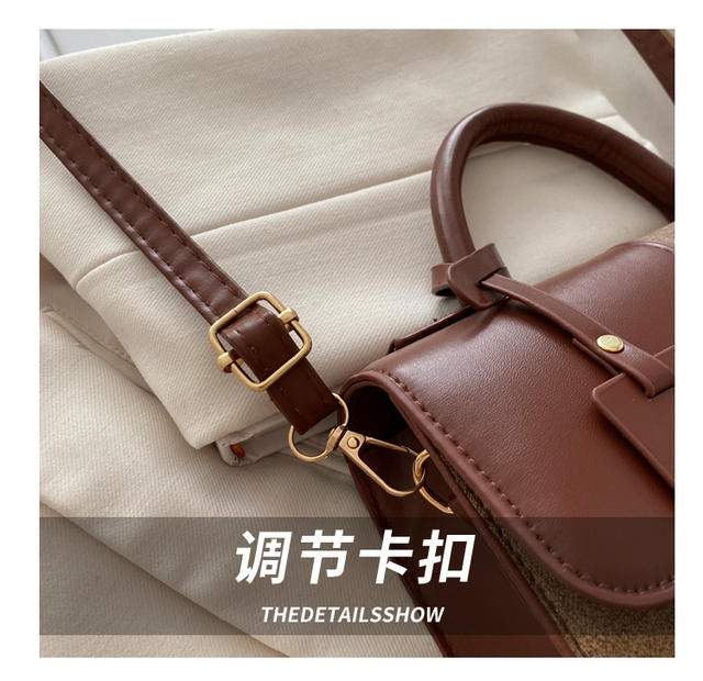 Niche Design Portable Small Bag Women's 2024 Winter New Fashionable Commuter Small Square Bag High Beauty Shoulder Bag detail 6