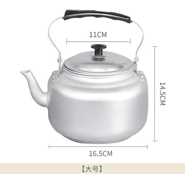 Old-fashioned aluminum teapot Kettle Kettle hot wine pot teapot mini teapot with filter net hotel aluminum kettle detail 7