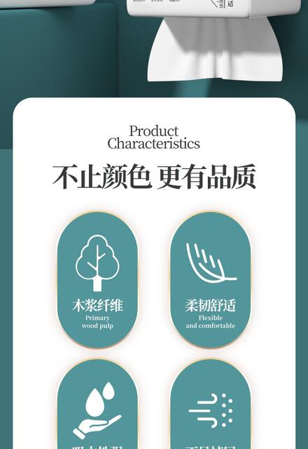 Exclusive for Newcomers: 3 Large Packs of Hanging Tissue Paper Napkins, Wood Pulp Hand Towels, Household Bulk Affordable Toilet Paper detail 2