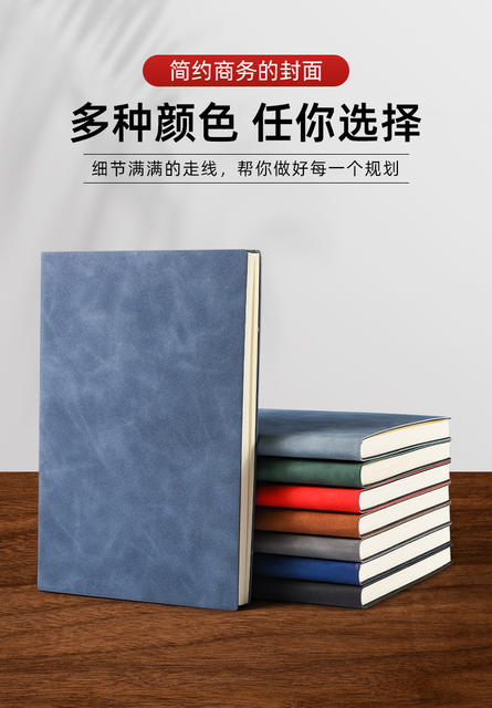 Business A5 Sheepskin Notebook Custom Gift Box Set Office Notepad Souvenir Gift Diary Notebook Customization detail 7