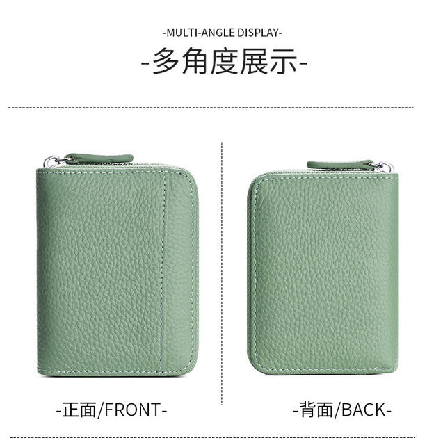 Rfid Genuine Leather Card Holder, Anti-Theft Credit Card Coin Wallet, Card Holder, Business Card Holder, Coin Purse, Accordion Card Holder detail 7