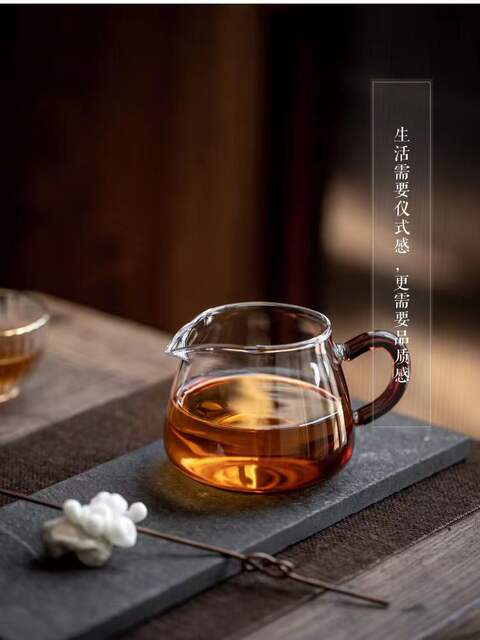Color High Borosilicate glass tea set fair Cup Tea Sea tea filter Penguin cup size capacity detail 4