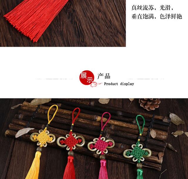 Chinese knot tassel bead finished 8 plate Phnom Penh Chinese knot rich knot clothing pendant manufacturers wholesale detail 12