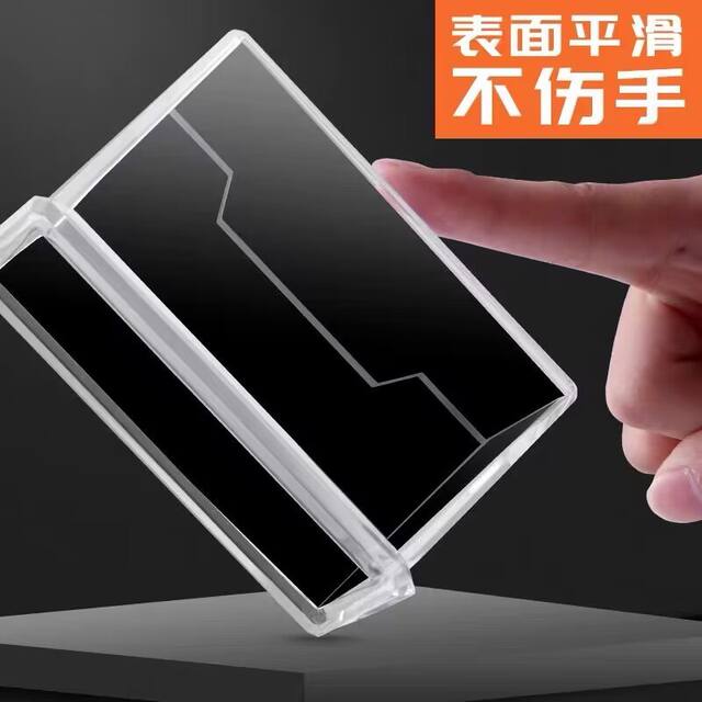 Acrylic Single Layer Transparent Business Card Holder Storage Box Office Desk Rack Box Business Card Rack Display Rack detail 5