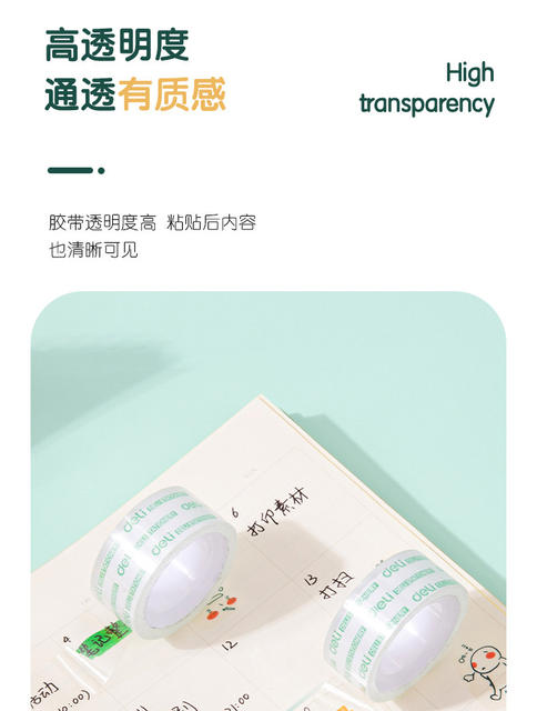 Transparent Tape, Small Single-Sided Adhesive Tape for Students, Easy-To-Tear Correction Tape for Correcting Typos, Wholesale with Free Shipping detail 5