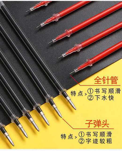 Refill factory direct neutral pen full needle tube wholesale bullet 0.5mm neutral pen refill student stationery detail 7
