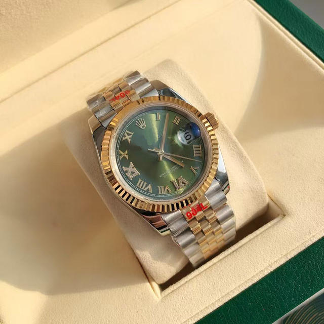 41mm Datejust-Style Imitation Mechanical Chronograph Movement Fully Automatic Solid Steel Band Men's Watch Waterproof Luminous Watch Wholesale detail 12