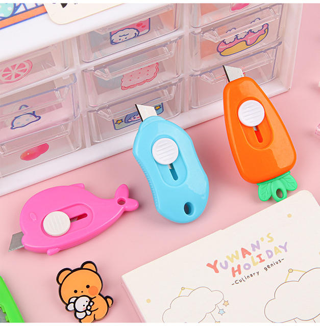 Casual and Portable Mini Utility Knife, Small Box Opener, Office Paper Cutting Express Knife, Kidsren's Cute Handmade Knife detail 10